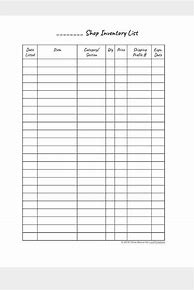 Image result for Business Inventory Template PDF