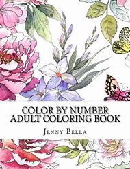 Image result for Color by Number Adult Books Flowers