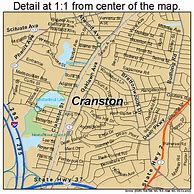 Image result for Road Map of Rhode Island Cities and Towns Cranston