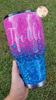 Image result for Rose Gold Ombre Glitter Tumblers
