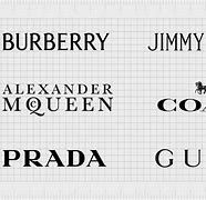 Image result for High-End Clothing Brand Logos