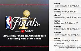 Image result for NBA Finals Schedule