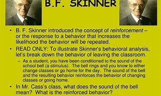 Image result for B.F. Skinner Behavioral Theory