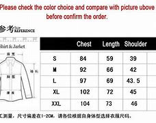 Image result for China Apparel Size Chart