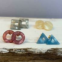 Image result for Resin Geometric Earrings