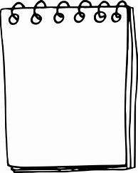Image result for Note Pad in Black and White