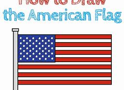 Image result for American Flag Simple Drawing