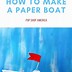 Image result for How Make Paper Boat