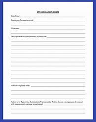 Image result for Employee Investigation Template