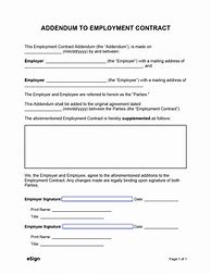 Image result for Contract Addendum Forms