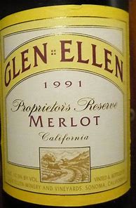 Bildergebnis für Glen Ellen Merlot Proprietor's Reserve Sonoma County