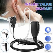 Image result for Walkie Talkie Earpiece and Mic