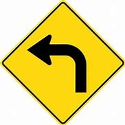 Image result for Sharp Curve Road Sign