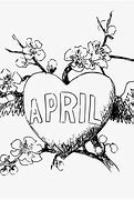 Image result for April Clip Art Free Black and White