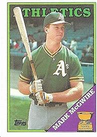 Image result for Mark McGwire Rookie Card