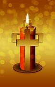 Image result for Candle with Cross