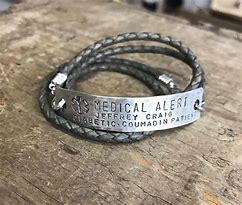 Image result for Silver Medical Alert Bracelets