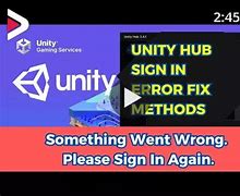 Image result for Something Went Wrong Unity Forgot Password
