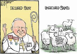 Image result for Pope John Paul II Cartoon