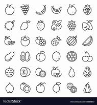 Image result for Fruits Outline