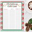Image result for Printable Christmas Gift List Template