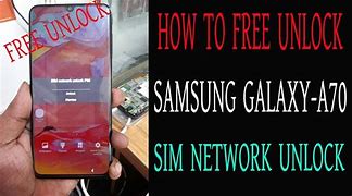 Image result for How to Unlock Samsung A70 Phone