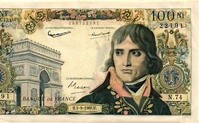 Image result for Billet 100 Francs