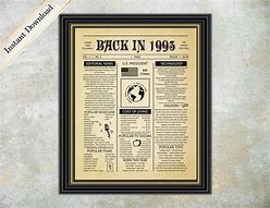 Image result for Back in 1993 Free Printable