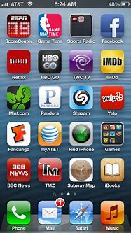 Image result for iPhone 5 Apps Home Screen