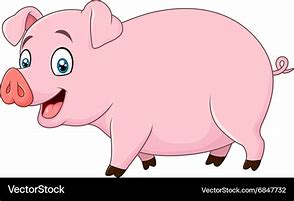 Image result for Smiling Pig Cartoon