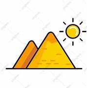 Image result for Pyramid and Sun Clip Art