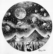 Image result for Simple Galaxy Painting