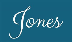 Image result for Jones in Cursive Letters