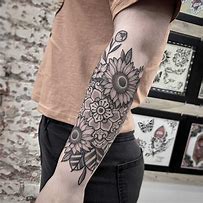Image result for Sleeve Tattoos with Flowers