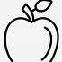 Image result for Apple Clip Art Black & White