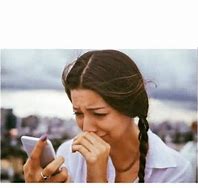 Image result for Girl Crying On Phone Meme