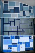 Image result for Squares On Wall with Tape and Paint
