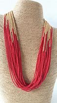 Image result for Gold Bead Necklace