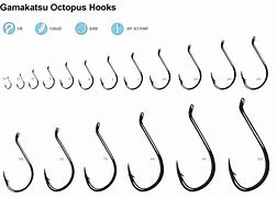 Image result for Gamakatsu Circle Offset Point Octopus Hook Size Chart