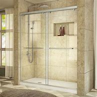 Image result for Sliding Door Frameless Glass Shower Enclosure