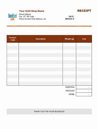 Image result for Clothing Store Receipt Template