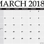 Image result for March 2018 Calendar Template
