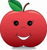 Image result for Red Apple Smiley Clip Art