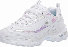 Image result for Navy Blue and White and Pink Skechers D'Lites
