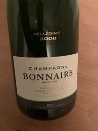 Bildergebnis für Bonnaire Champagne Blanc Blancs Millesime