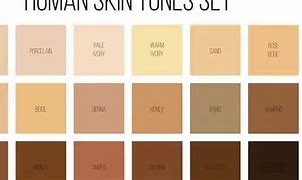 Image result for Skin Tone Chart with Names