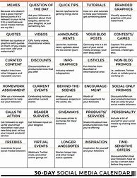 Image result for 30-Day Content Calendar Template