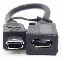 Image result for Adaptador De USB A Hembra a Micro USB Con Cable Negro