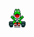 Image result for Yoshi Mario Kart Sprite