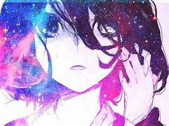 Image result for Anime Girl Galaxy Sad